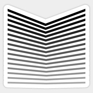 Graphic with grey stripes. Sticker